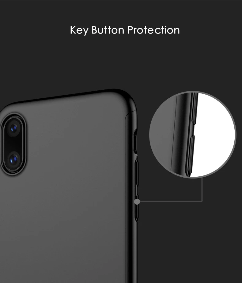Полностью Защищенный чехол с разрешением 360 градусов для телефона iphone X роскошная