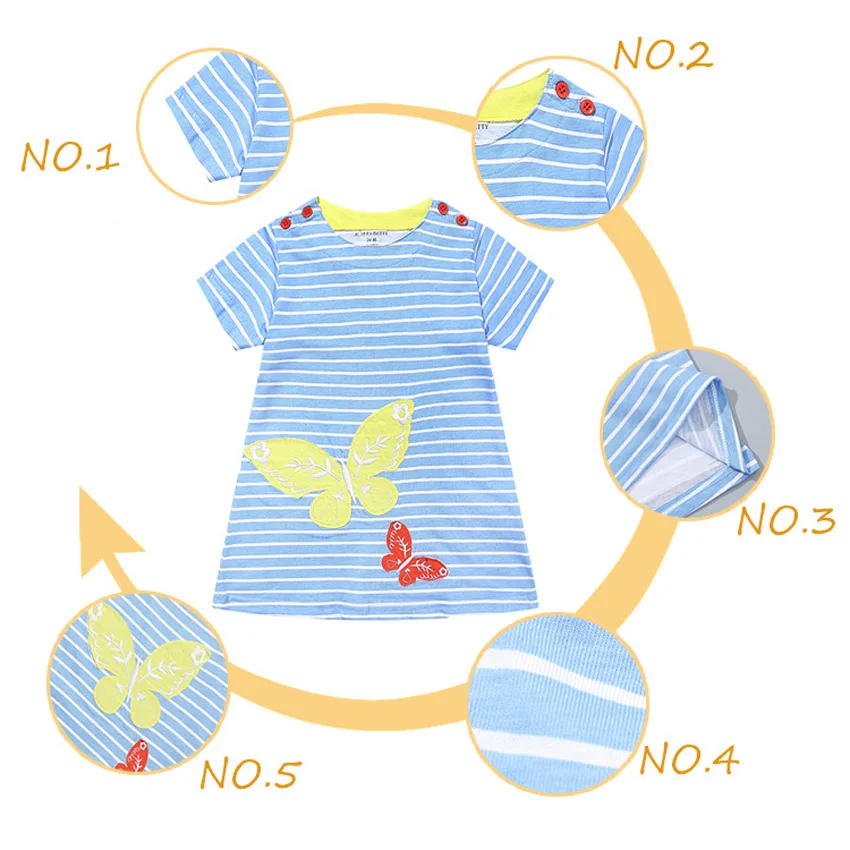 Little Bitty 2019 платье для маленьких девочек летние платья принцессы Детская одежда