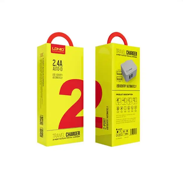 

LDNIO 2-Port 5V 2.4A Smart Travel USB Charger Adapter Wall For Samsung Xiaomi Desktop Mobile Phone 5pcs/Lot A2203