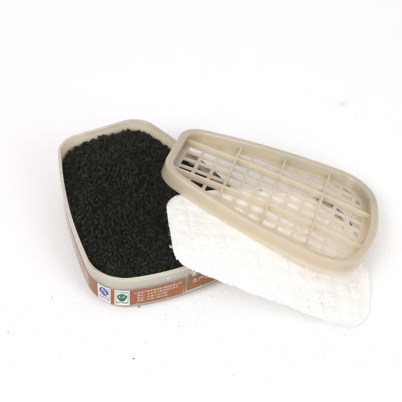 

Gas Mask With Glasses Full Face Protective Mask Abti-dust Paint Chemical Masks Activated Carbon Fire Escape Breathing Apparatus