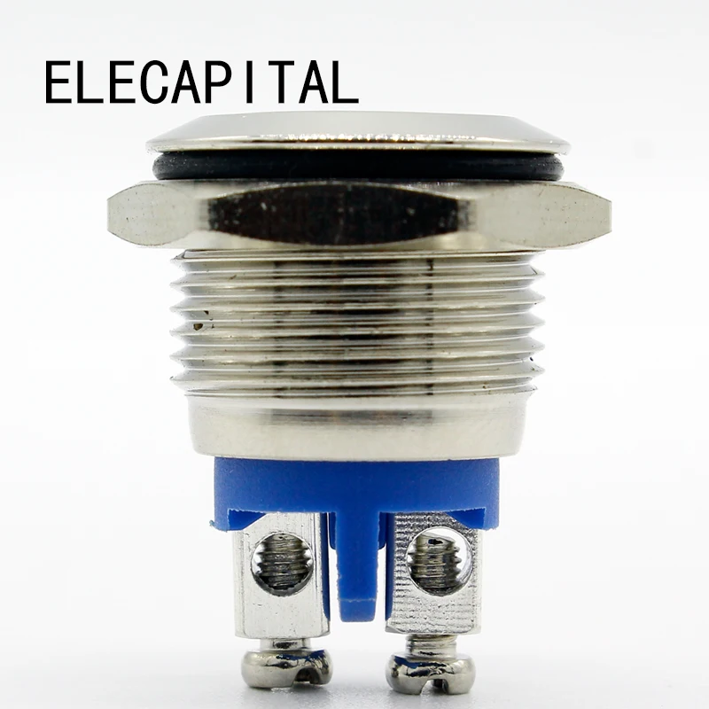 16mm Start Horn Button Momentary Stainless Steel Metal Push Switch Hot Worldwide | Обустройство дома