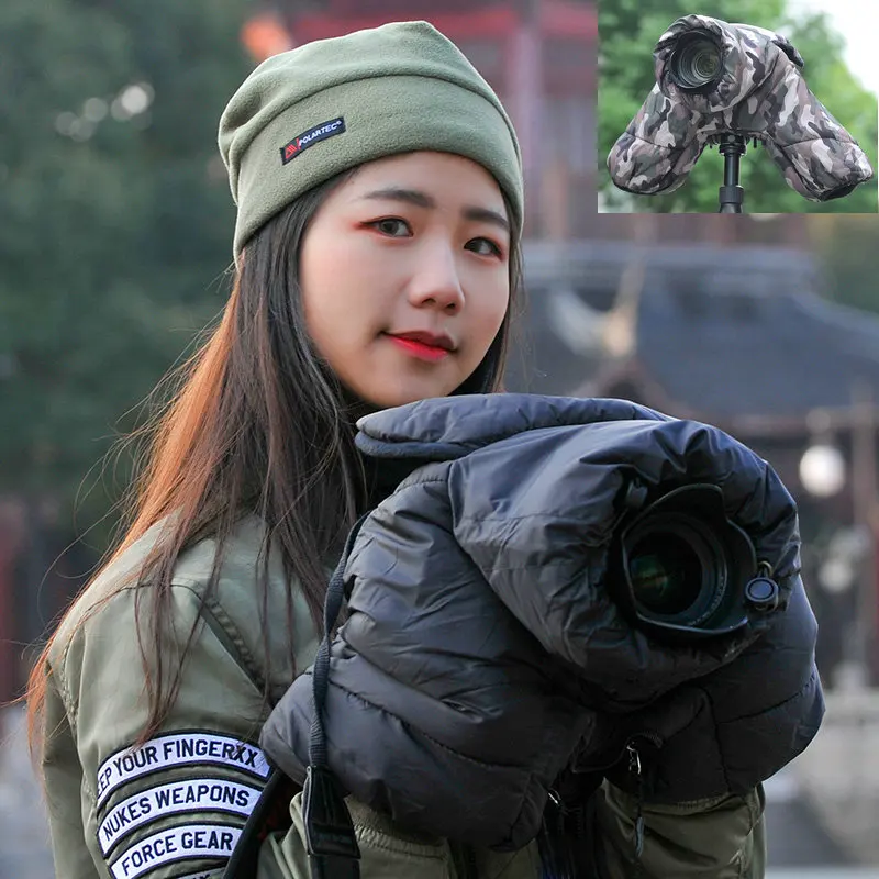 Новая Теплая сумка для камеры чехол от дождя дорожная Сумка DSLR Nikon Canon Sony Fuji Pentax