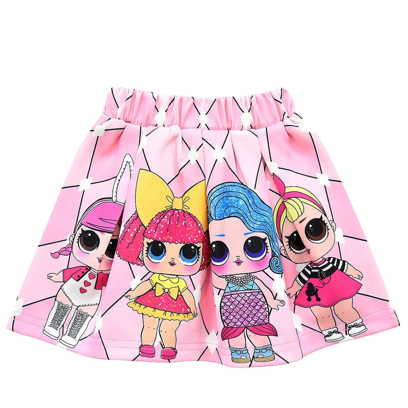 Lol/Детская летняя юбка-пачка с цветочным принтом для девочек модная короткая