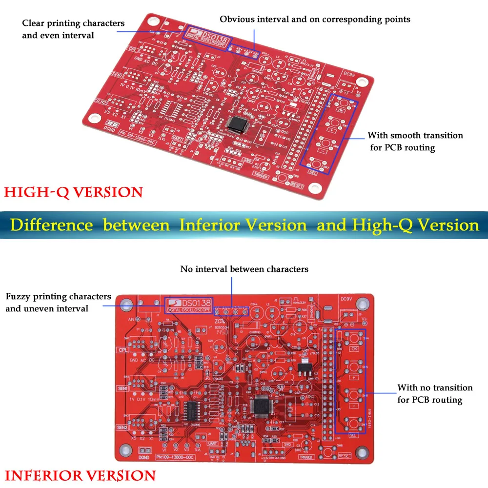DSO138 2," TFT карманный цифровой осциллограф DIY комплект diy части для Osciloscopio изготовление ручной электронный Обучающий набор 1msp
