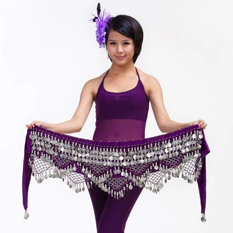 

High quality women cheap 320 coins belly dance waist chains decoration Indian dance belts belly dancing hip scarves on sale