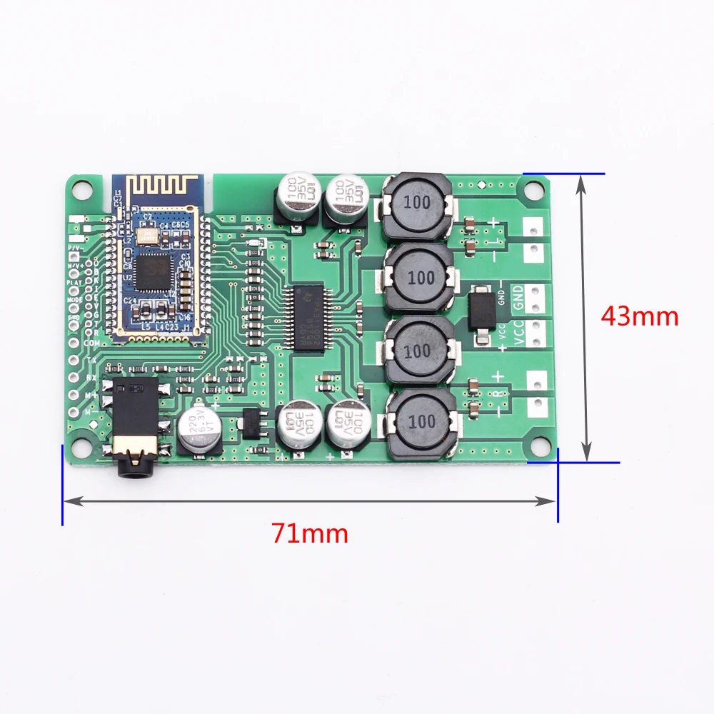 Плата усилителя мощности Bluetooth 5 0 2x1 Вт/10 Вт поддержка AUX аудио смена имени и пароля