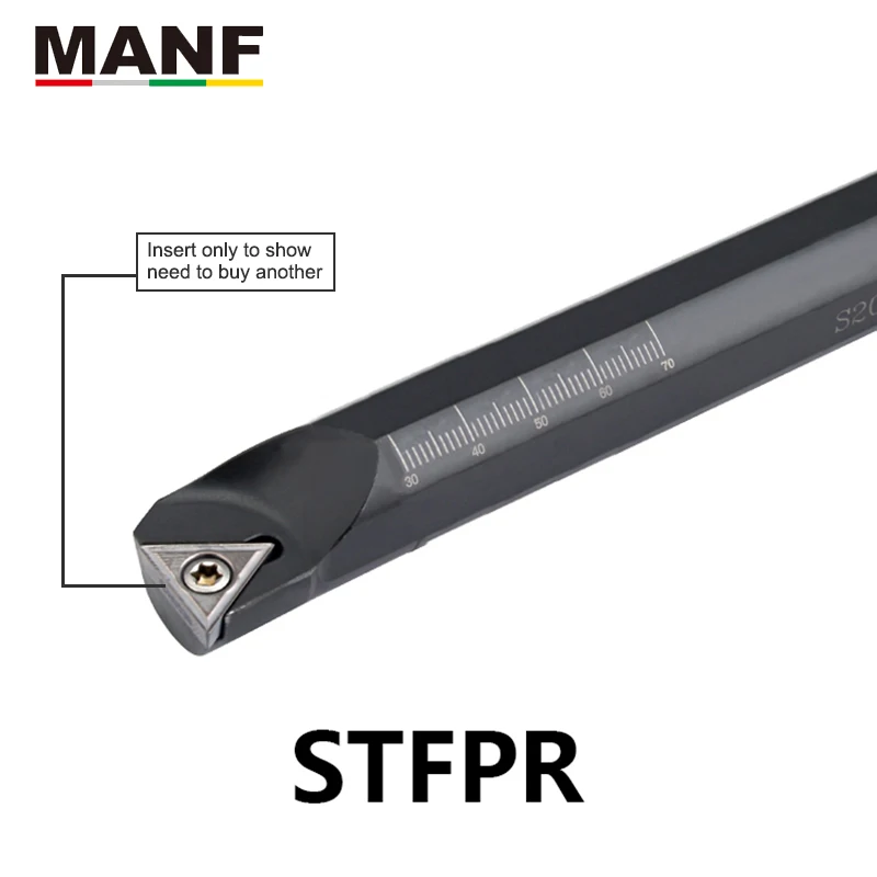 MANF 8 мм 10 16 25 S08K STFPR09 CNC Lathe Screw Steel режущая штанга отверстие токарная обработка