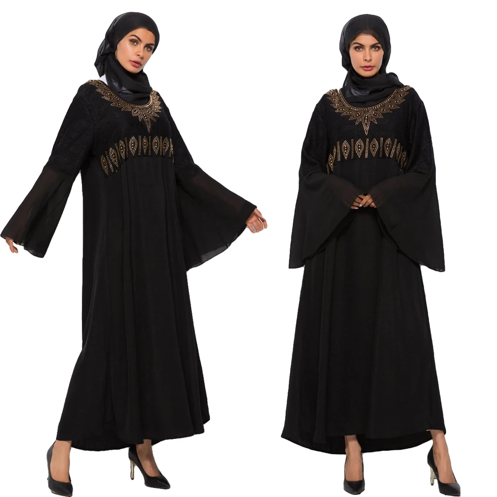 Женские мусульманские длинные платья с длинным рукавом Abaya Jilbab любой случай