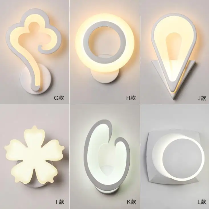 1PCS Nordic head wall lamp living room bedside bedroom aisle contracted modern creative LED | Лампы и освещение