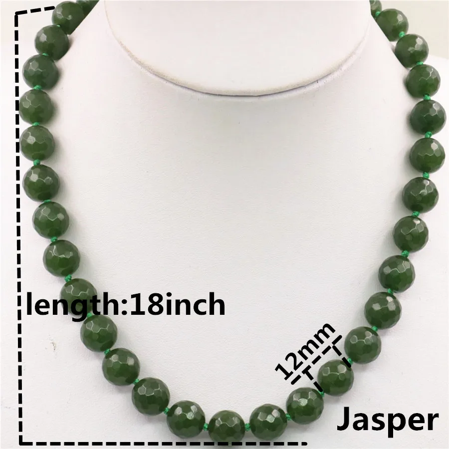 Ожерелье женское из натурального камня 18 дюймов дюймов|necklace wholesale|green beadsbeads green |