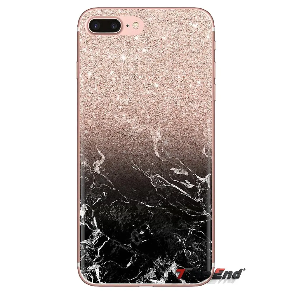 Rose Gold Glitter Marble For Xiaomi Mi4 Mi5 Mi5S Mi6 Mi A1 A2 5X 6X 8 9 Lite SE Pro Max Mix 2 3 2S Transparent Clear TPU Case |
