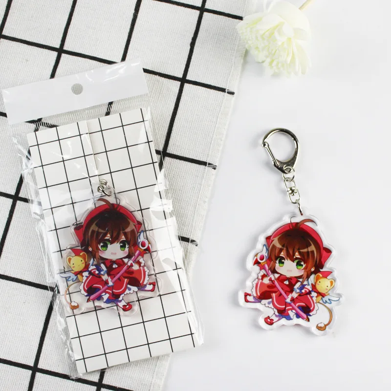1 шт. CARDCAPTOR Сакура японского аниме Рисунок Keychian Японии карта Captor керо полный
