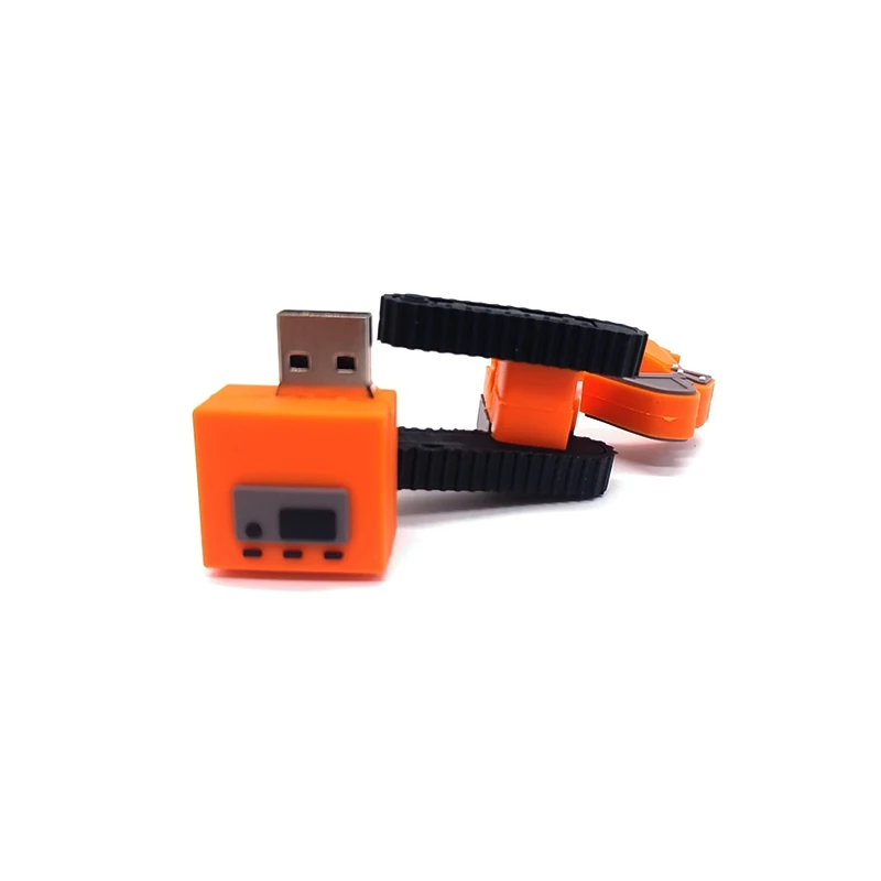 Флешка реальная емкость мультфильм экскаватор модель usb флэш накопитель 4 ГБ 8 16 32