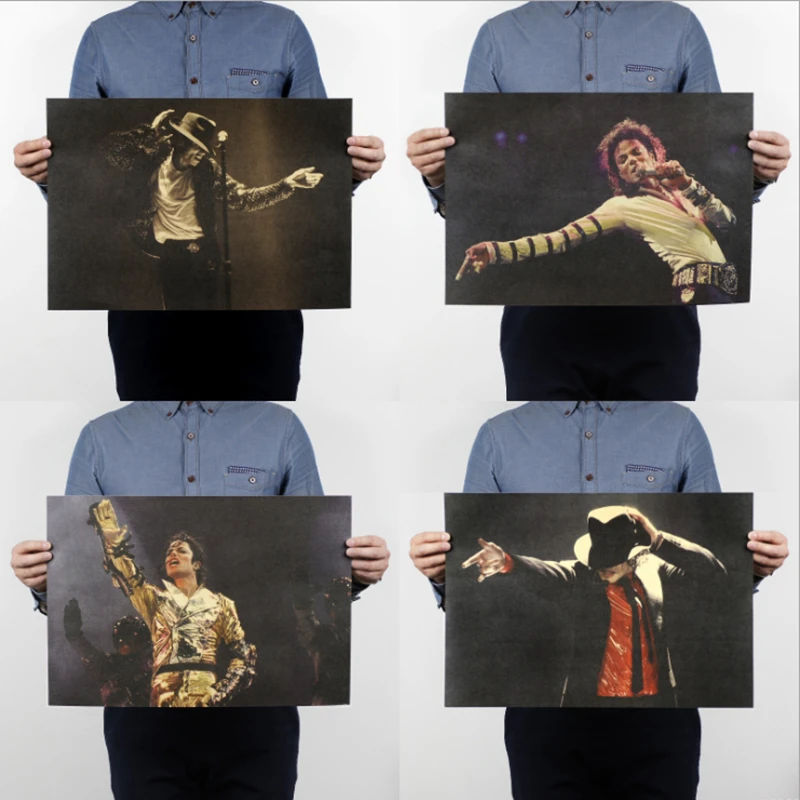 Майкл Джексон постер постеры фотообои на стену обои на стену плакат крафт бумага 51x35.5 см