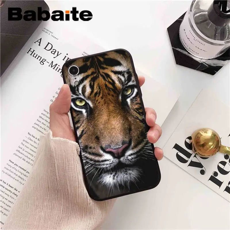 A16 Babaite лев тигр Волк Шаблон Coque Оболочка Чехол для телефона для iPhone X XS MAX 6 6s 7 7plus 8 8Plus 5 5S SE XR 11 11pro 11promax - Цвет: A16