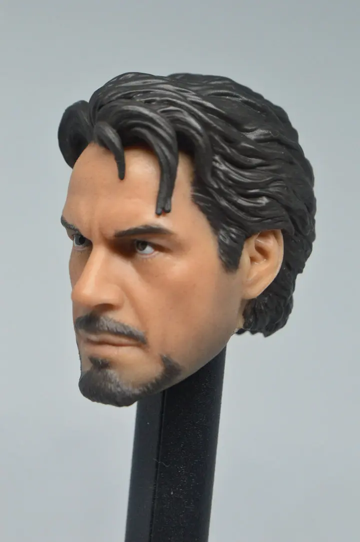 Изготовленный На Заказ 1/6 Tony Stark Head Sculpt для Броня Железного человека тестирование