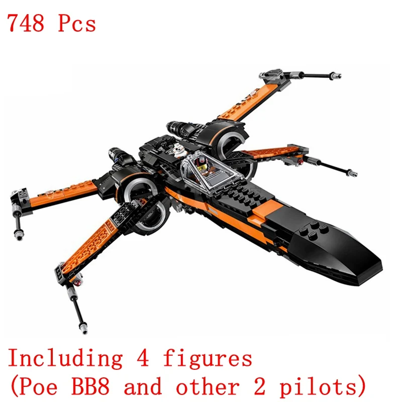 Блок Звездные войны X-Wing Tie Fighter трекер I Fighter строительный блок игрушки для детей собрать кубики на тему «Звездные войны» Игрушки