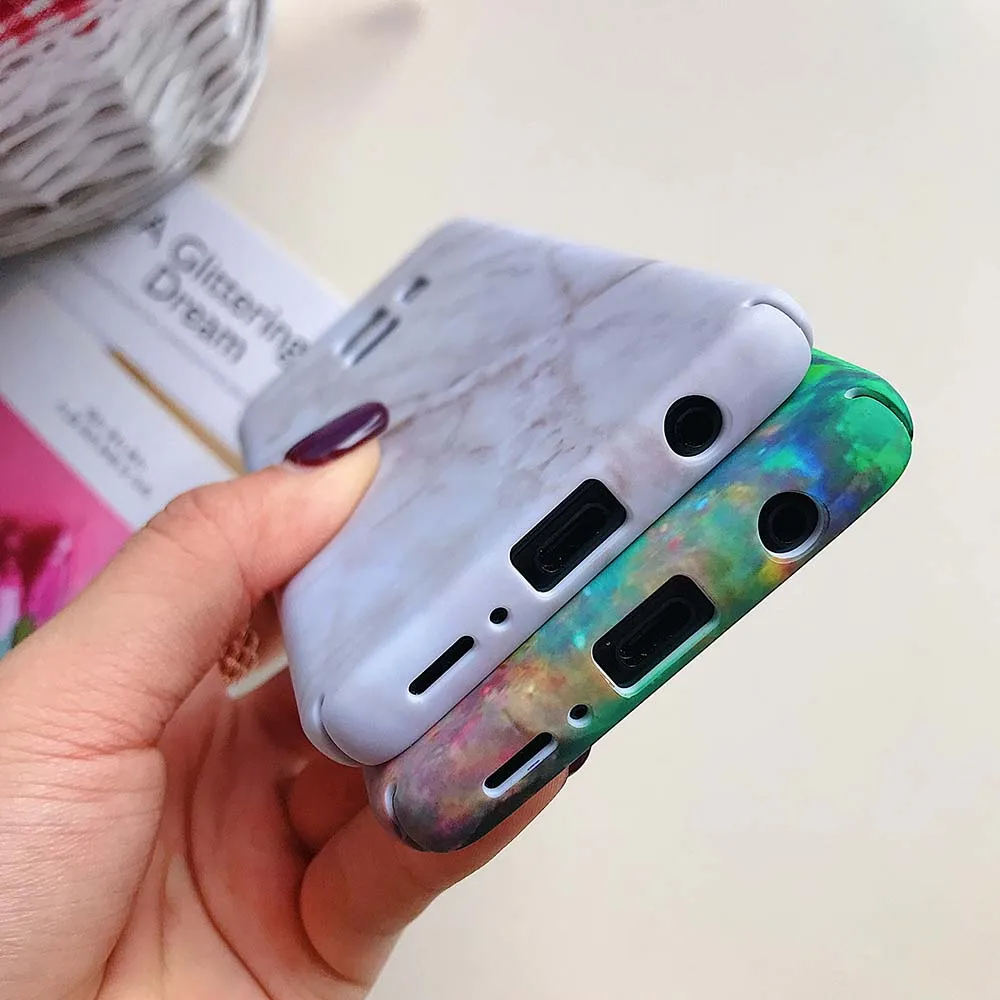 KISSACASE Модный чехол с мраморным рисунком для Samsung Galaxy S9 S8 Plus S7 Edge жесткий телефона