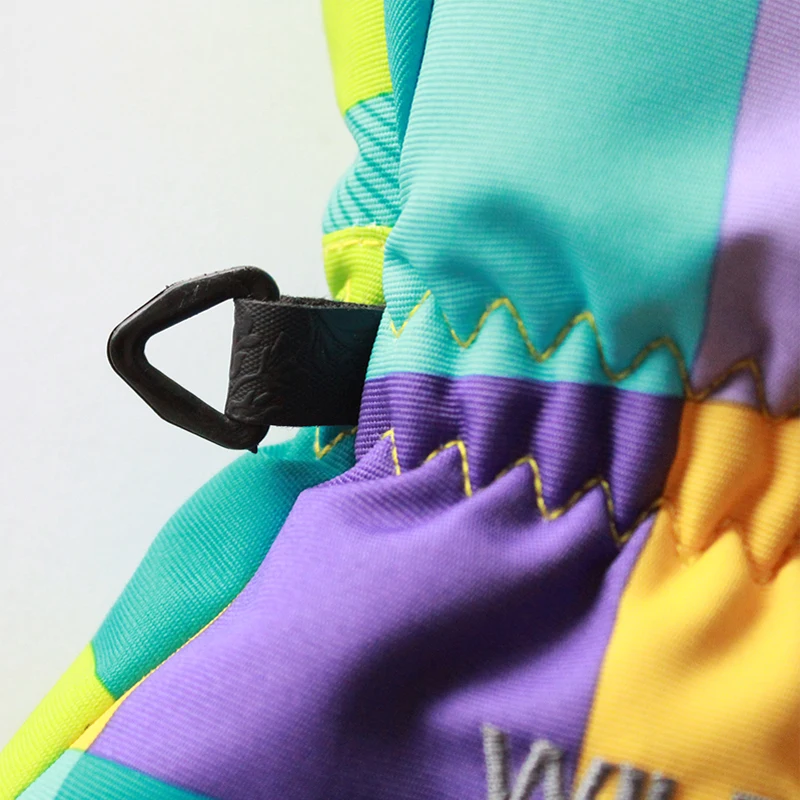 Детские зимние теплые водонепроницаемые ветрозащитные лыжные перчатки для