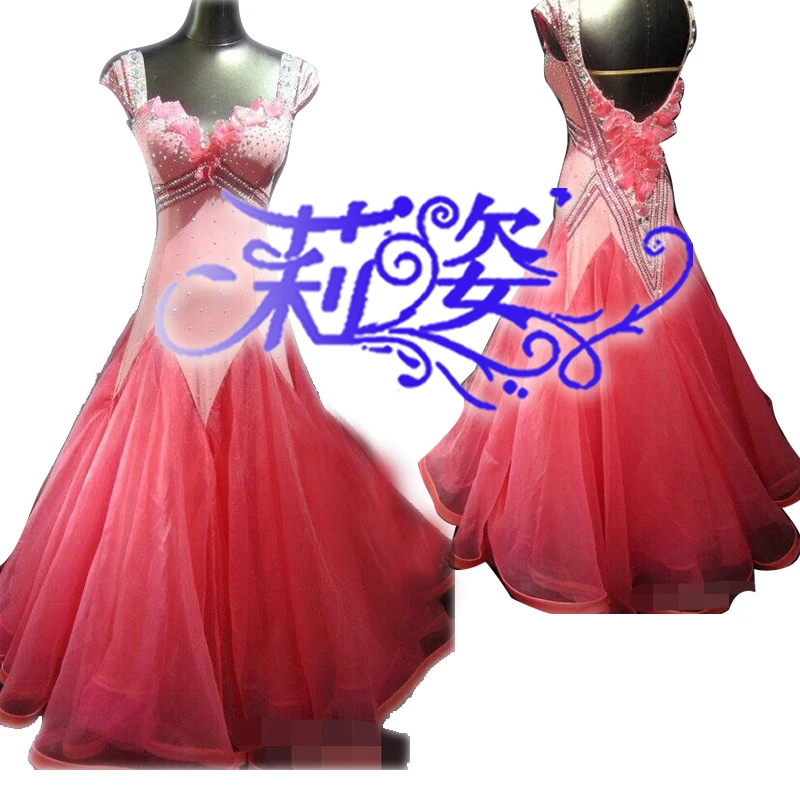 

Ballroom dance skirt women New modern dance costume Performance dress ballroom dance skirt,Chiffon Dress