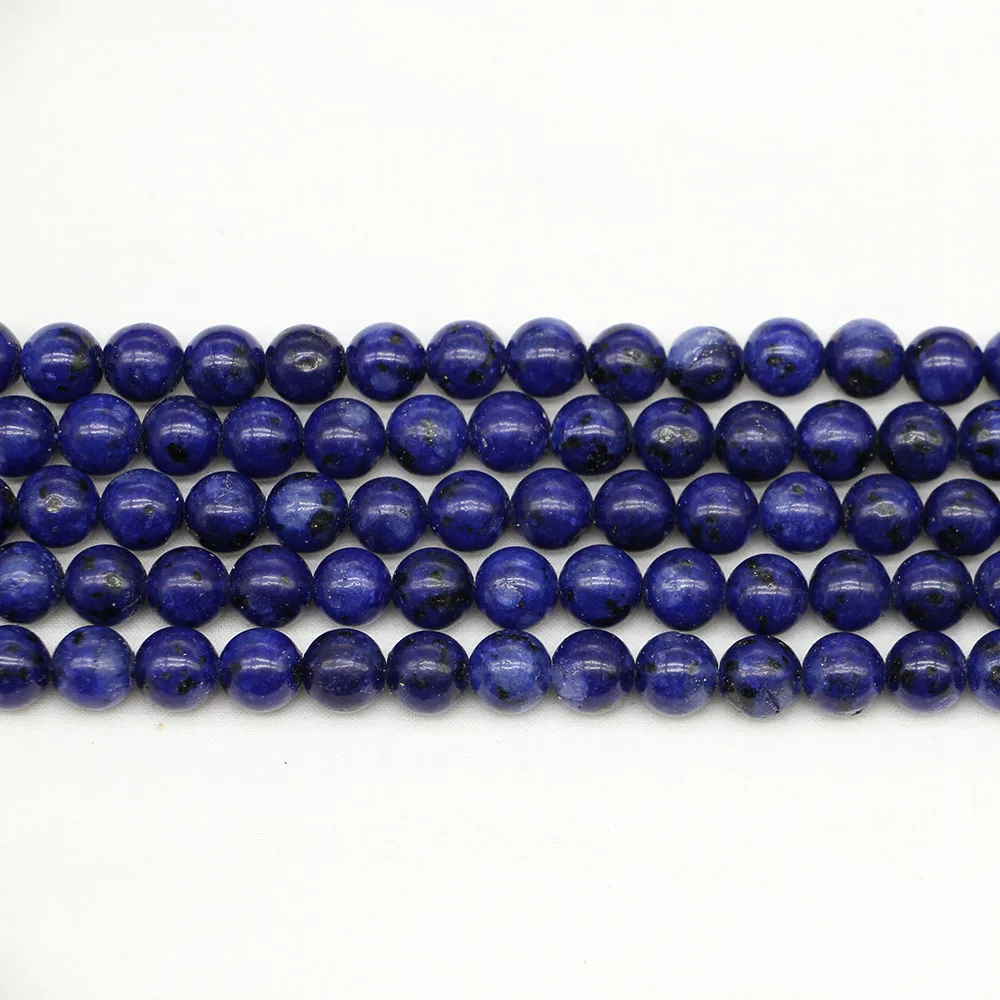 

1strand/lot Natural Stone Lapis Lazuli Beads 4/6/8/10/12 mm Loose Spacer Bead For Jewelry Making Findings DIY Bracelet Necklace