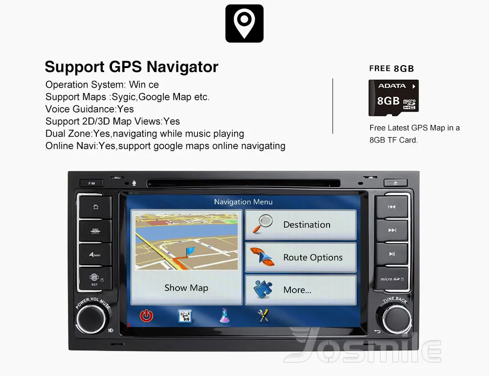 Josmile 2 din Автомобильный мультимедийный плеер для VW Volkswagen Touareg T4 Transporter T5 gps навигация Авторадио 2004 2005 2006 20082011