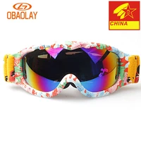 children professional winter ski eyewear snowboard glasses kids double layer uv protection snow goggles helmet compatible