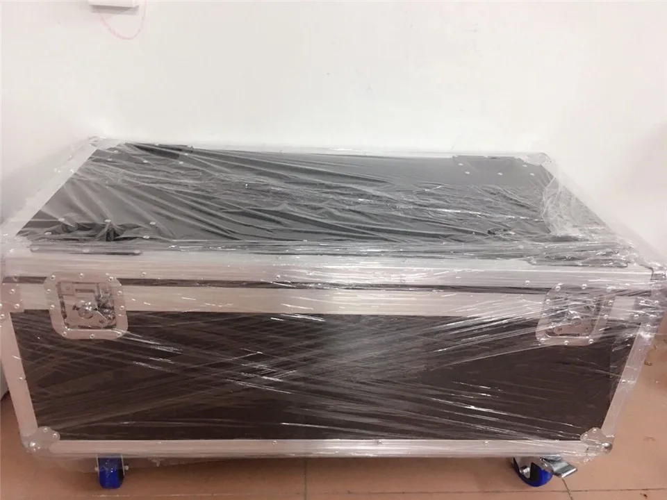 8 шт. 24x12 Вт светодиодные лампы с 1 футляром для полета rgbw 4в1 LED Par light DMX 512 управление