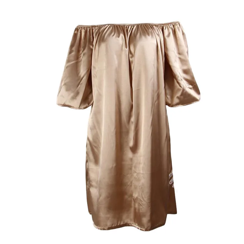 Новинка 2017 сексуальное платье с открытыми плечами пышными рукавами вырезом