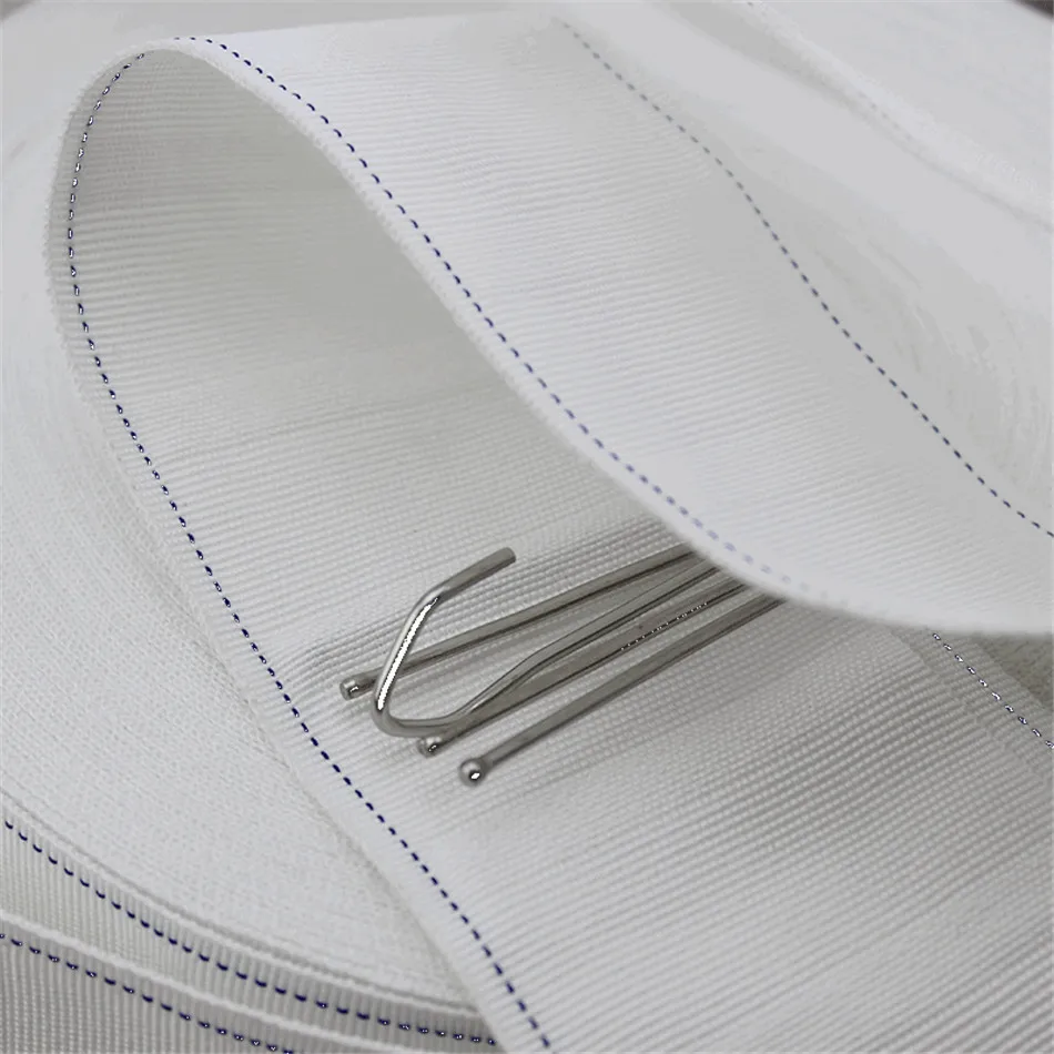 10 метров в партии белая уплотненная ткань занавеска ленточная завеса аксессуары