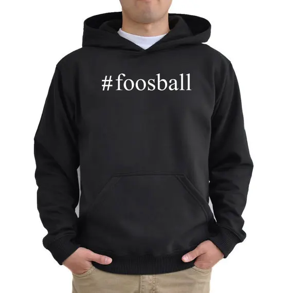 

Foosball Hashtag Hoodie Unisex fashion hoodie high quality jumper black casual tops tumblr sweatshirt