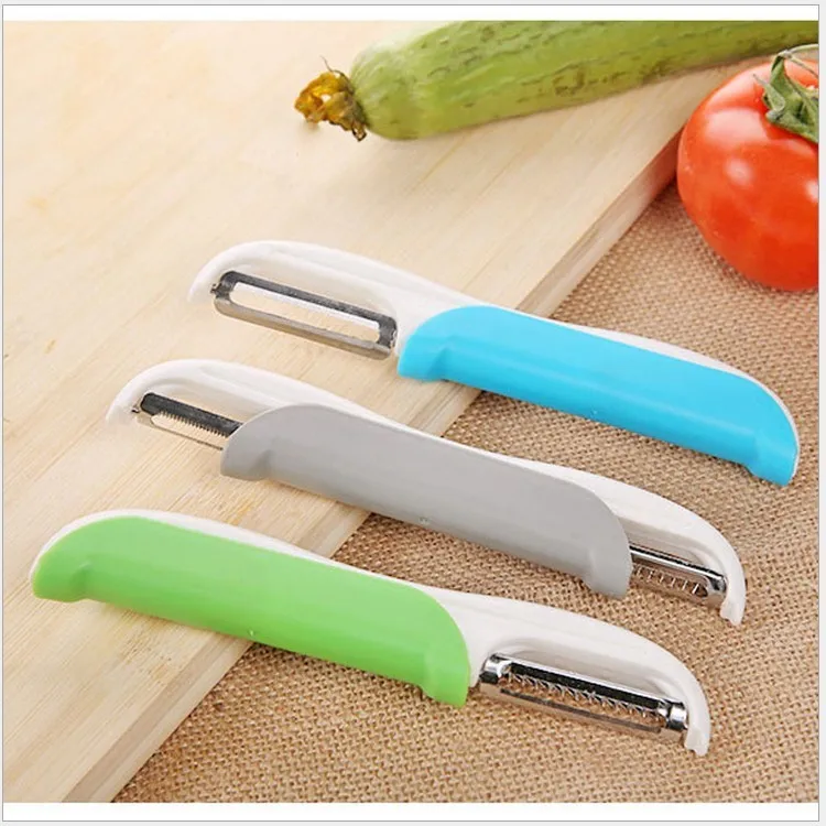 

Creative kitchen, stainless steel double head fruit peeling knife, multifunctional fruit planer, wire cutter peeler