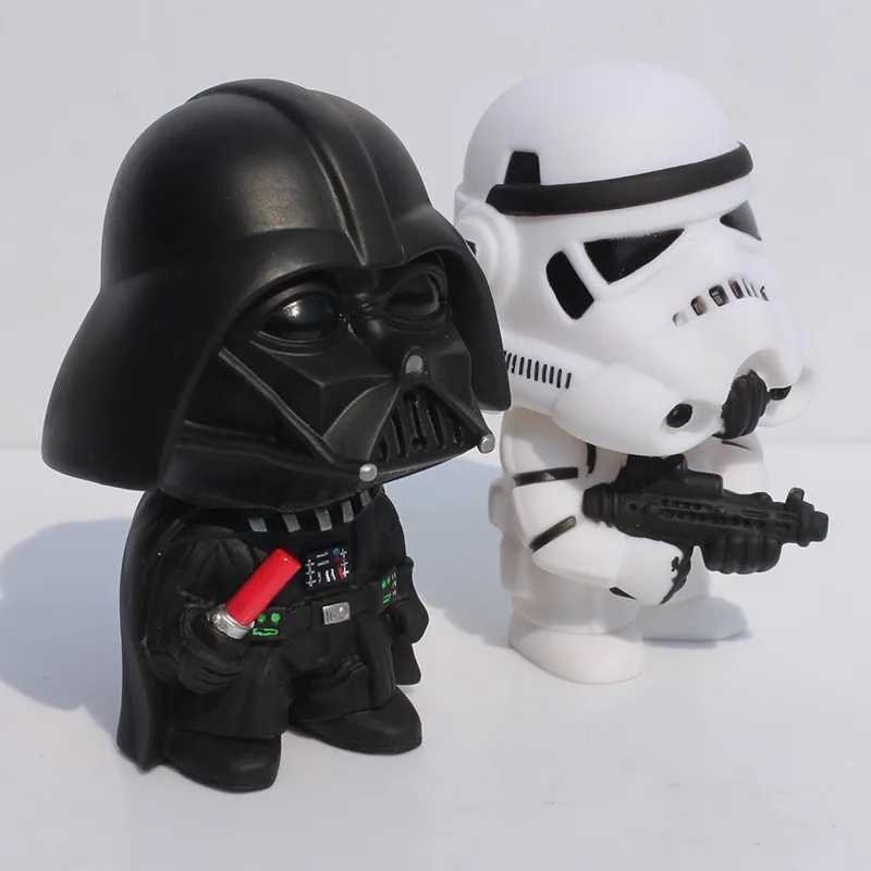 Горячие 3 Sets Штурмовик PVC Фигурки Новый Черный Рыцарь Дарт Вейдер Звездные войны