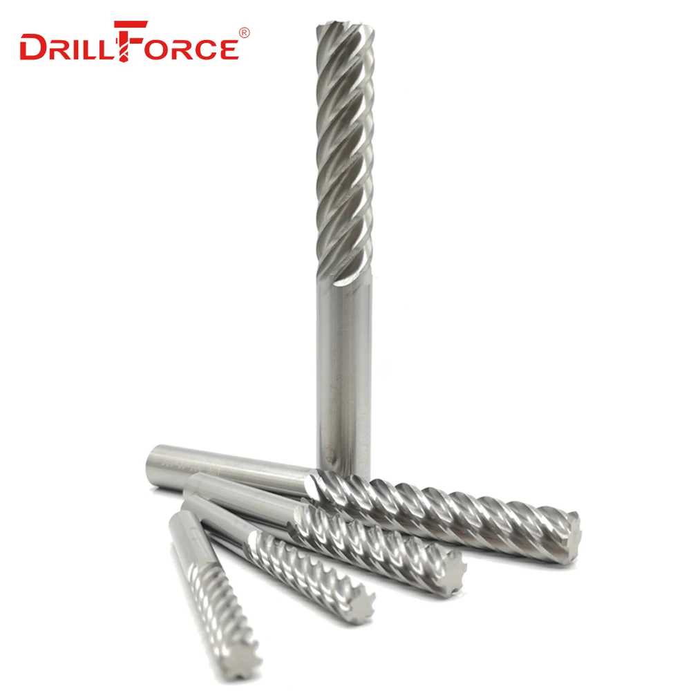 Сверлильный станок DRILLFORCE 3/4/5/6/7/8/9/10/11/12/14/16 мм спиральная флейта H7 K10 100 OAL|развертка|