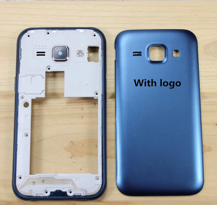 Средняя рамка задняя Задняя крышка объектива камеры + батареи для Samsung Galaxy J1 J100 SM
