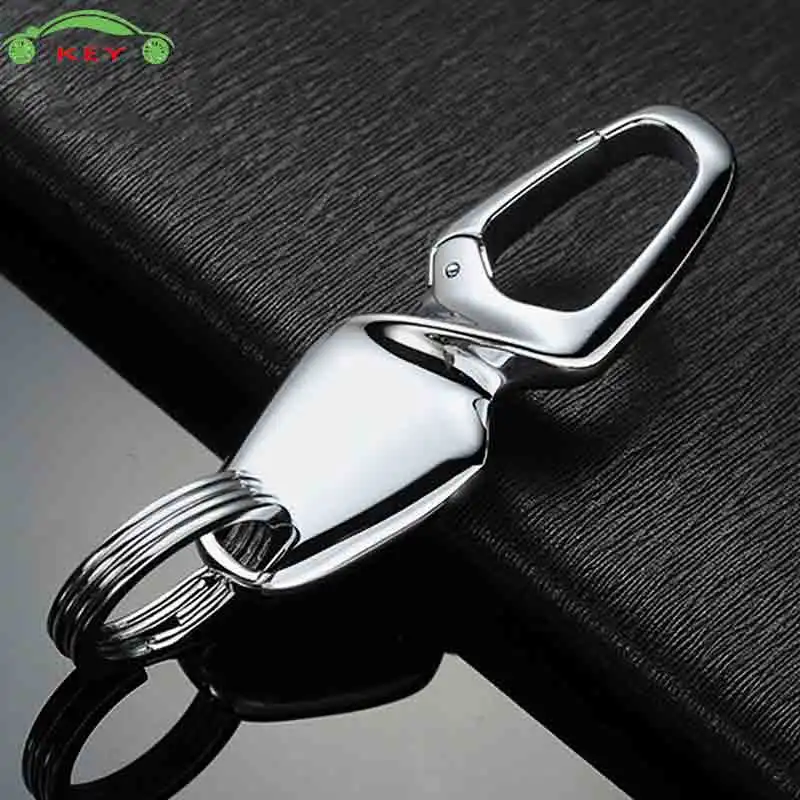 Silver without box Высококлассный мужской металлический автомобильный брелок для Daihatsu Great Wall Jaguar Mitsubishi Volkswagen hyundai Toyota, автомобильный брелок для ключей - Название цвета: Silver without box
