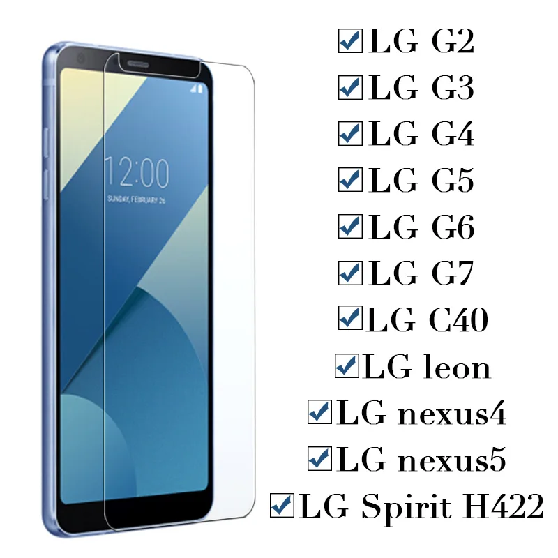 Защитное стекло для lg leon spirit g2 g3 g4 g5 g6 g7 закаленное 7g 6g 5g 4g 3g 2g nexus 4 5 H422 C40 защита