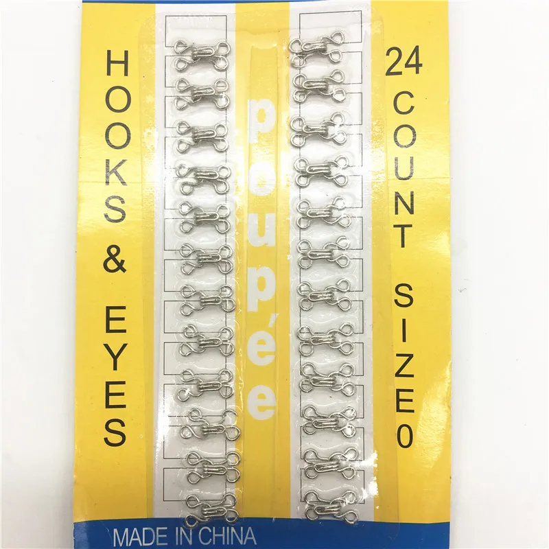 

48pcs/2pack Metal Buckle Button Hook & Eye Fastener for Bra Corset Dress Collar Bag Wraps Quilt Overcoat Garment Accessories