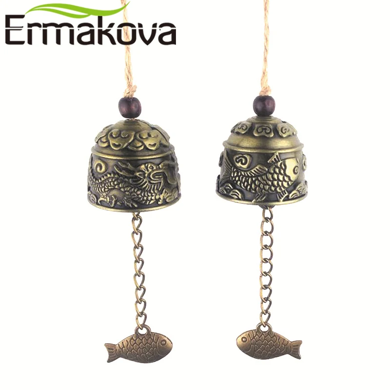 ERMAKOVA 2 шт./компл. колокольчик благословение ветра колокольчики фэн шуй Подвески