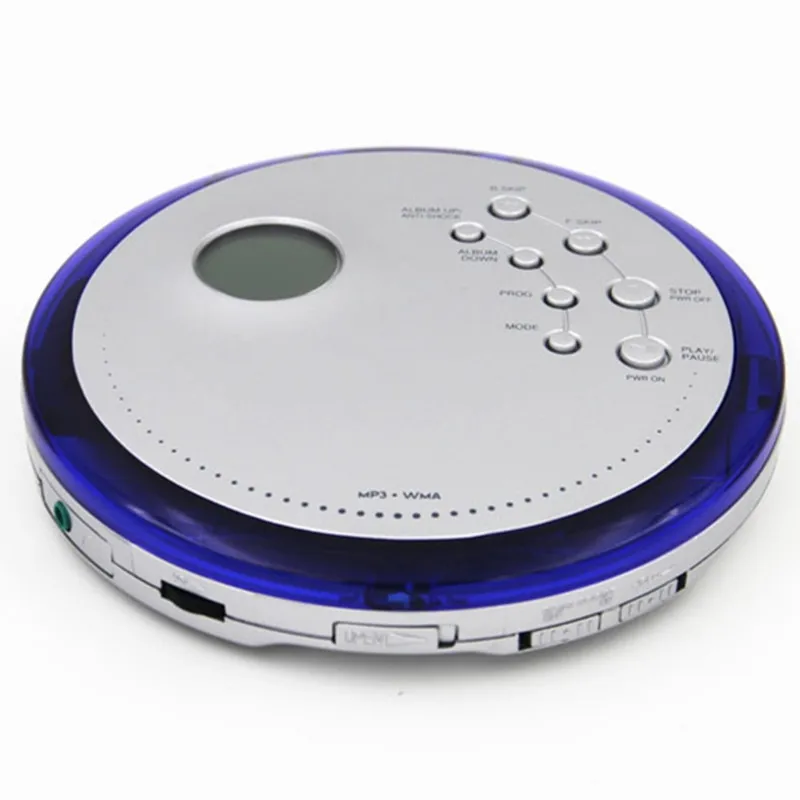 Портативный CD-плеер Walkman противоударный с защитой от царапин Поддержка дисков Тип MP3/CD/CD-ROM тяжелый бас петля воспроизведения ЖК-экран проводное управление