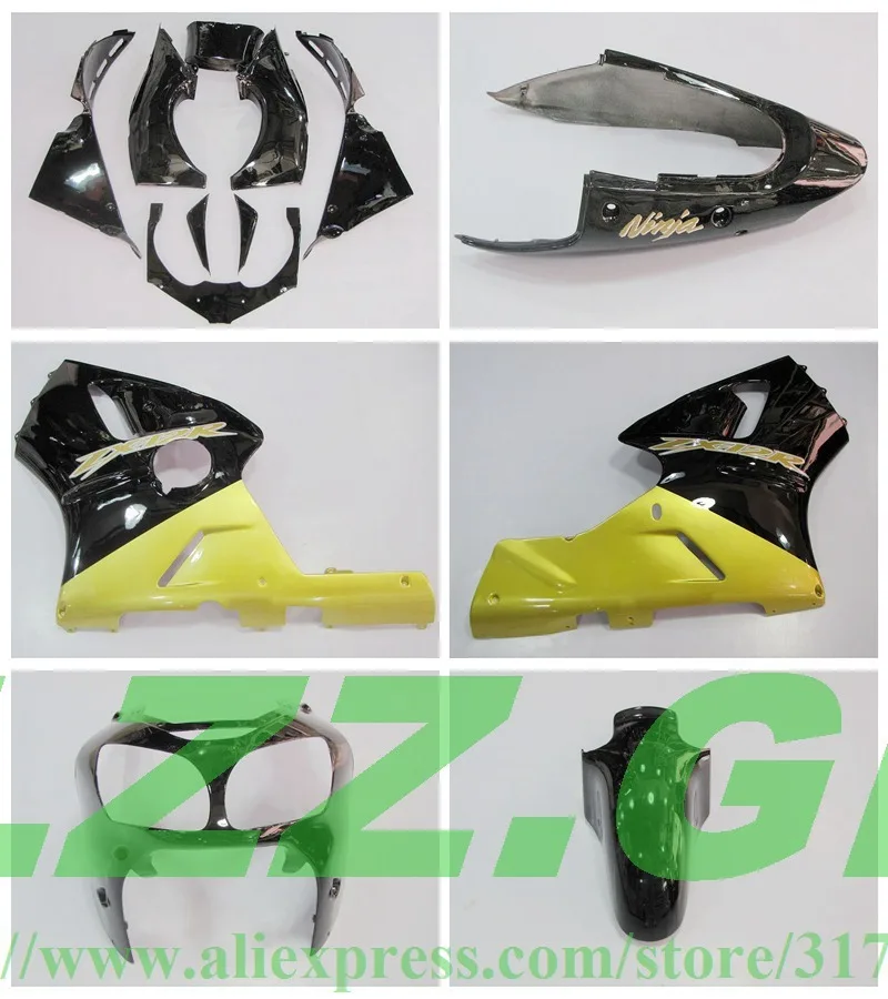 

100%NEW yellow black Fairing kits FOR KAWASAKI NINJA ZX12R 00-01 ZX 12R 00 01 ZX-12R 00-01 ZX 12R 2000 2001 fairings LZZ.GP