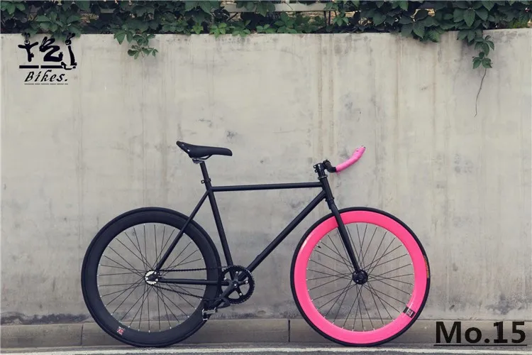 1 шт. fixie велосипед с фиксированной передачей 46 см 52 56 DIY односкоростной Дорожный