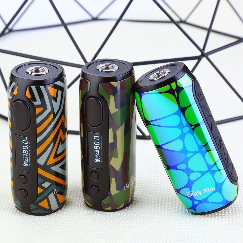 Новый мод Eleaf iStick Rim с аккумулятором 3000 мА/ч макс. 80 Вт и QC3.0 боксмод для быстрой