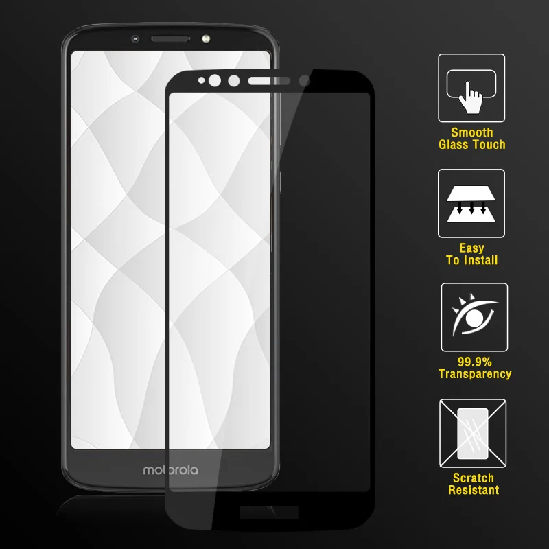 Для Motorola E5 Plus защита экрана закаленное стекло для полное покрытие Защитная