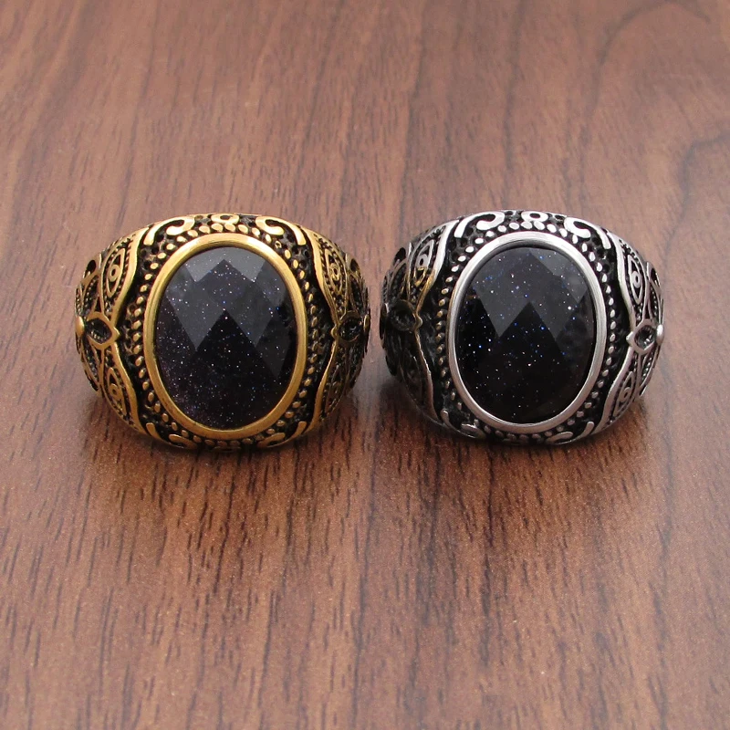 Кольца с овальным натуральным камнем для женщин и мужчин Винтажные Ювелирные