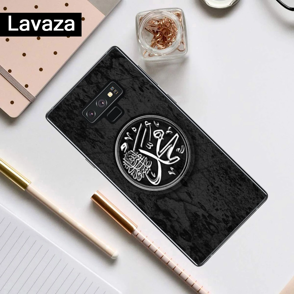 Чехол из силикона Lavaza с логотипом и арабским мусульманским исламским узором для Samsung A3 A5 2016 2017 A6 Plus A7 A8 A9 A10 A30 A40 A50 A70 J6 2018.