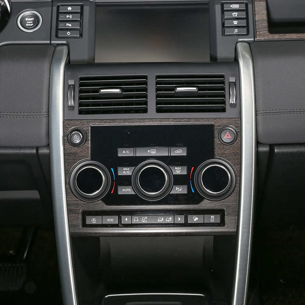 1 шт. для Land Rover Discovery Sport 2015 2017 дубовые зерна ABS центр Кондиционер панель Крышка