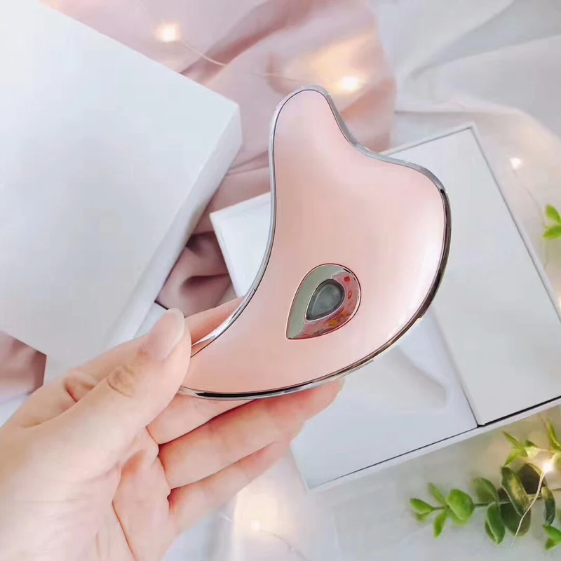 Микротоковая машина Guasha, устройство для подтяжки лица, USB перезаряжаемое устройство для омоложения кожи, Электрический массажер для красоты лица Guasha