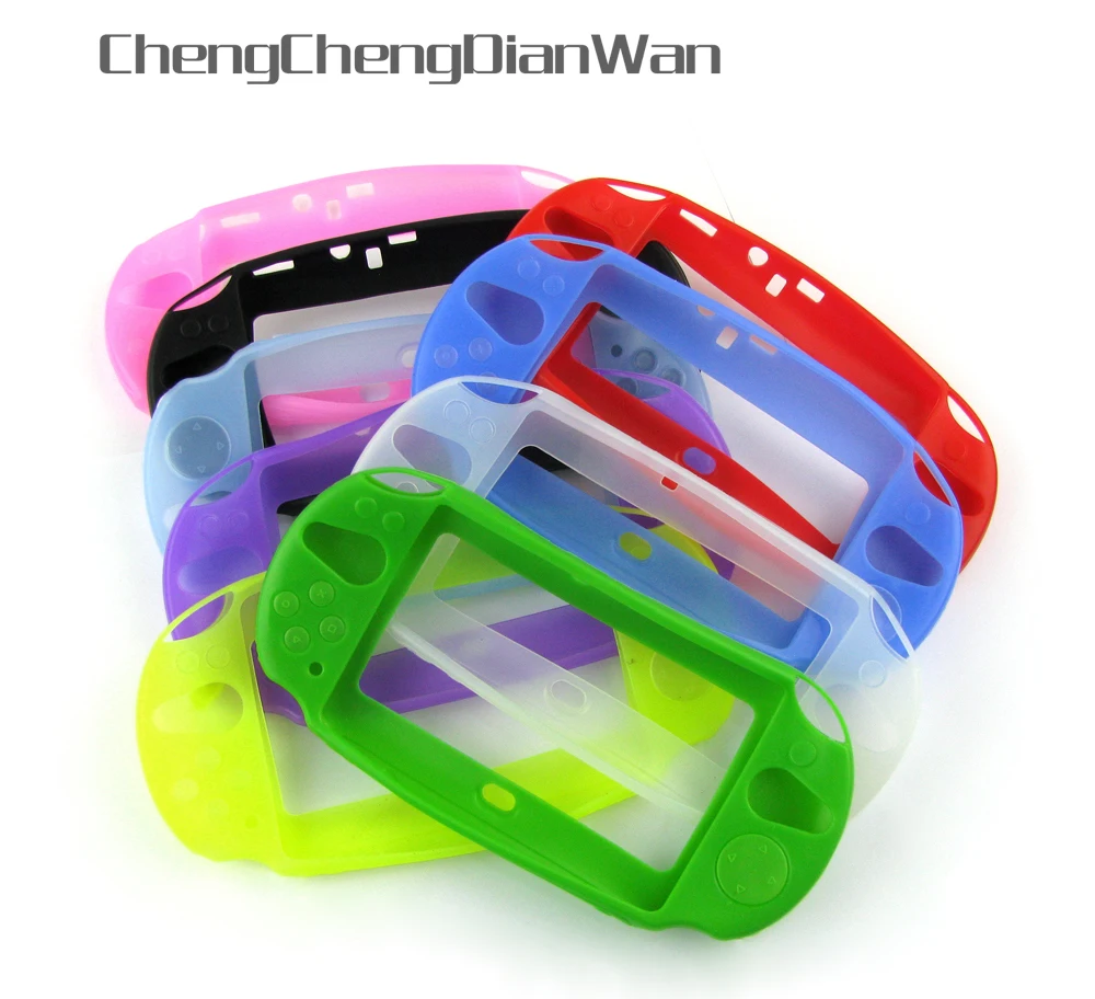 Защитный чехол chengdianwan для PS Vita Slim 2000 PSV2000 2 цвета силиконовый мягкий резиновый