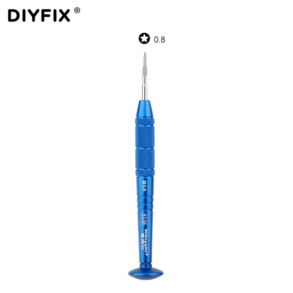 0.8 Pentalobe DIYFIX прецизионных отверток P2 1,2 1,5 крест 2,5 Phiilips 0,6 Y Совет T2 2,5 Hex для iPhone samsung телефон MP3 Ремонт Открытие Инструмент - Цвет: 0.8 Pentalobe